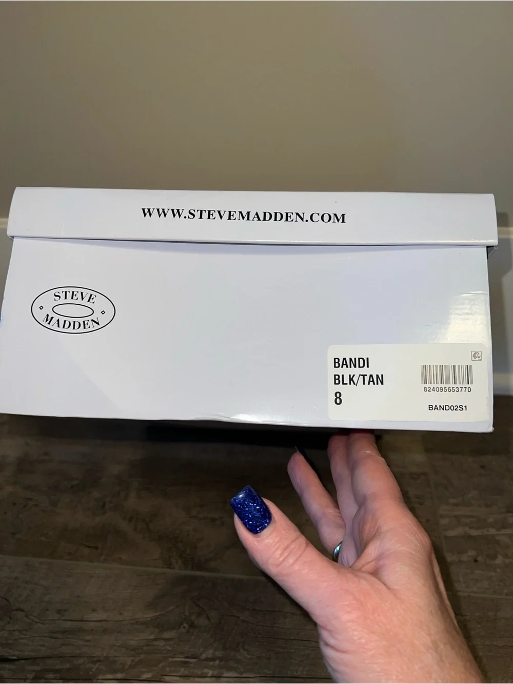 Steve Madden Black & Cream Striped Wedge Sandals